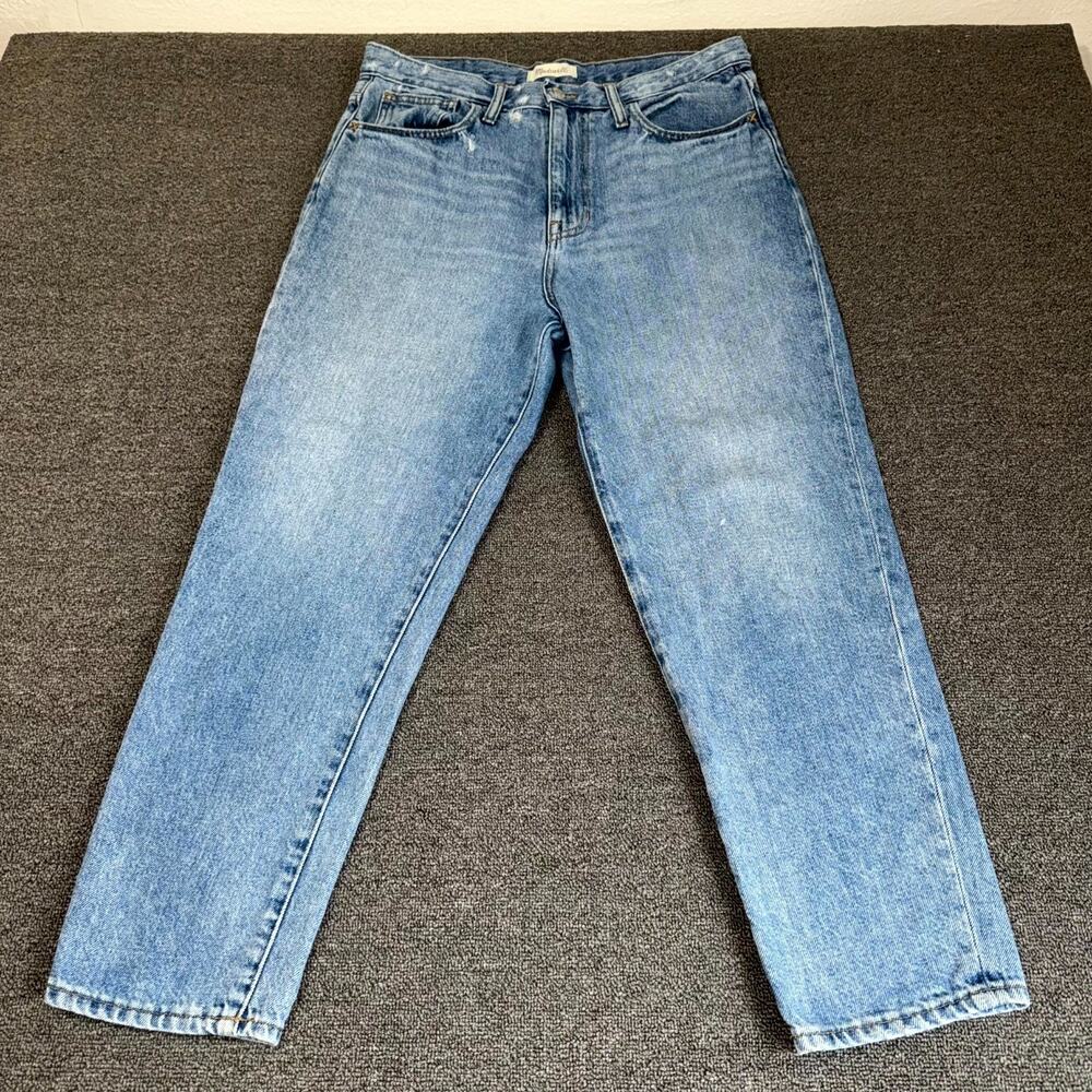 Madewell The Mom Jeans Womens 30 Blue Denim Medium Wash High Rise Casual